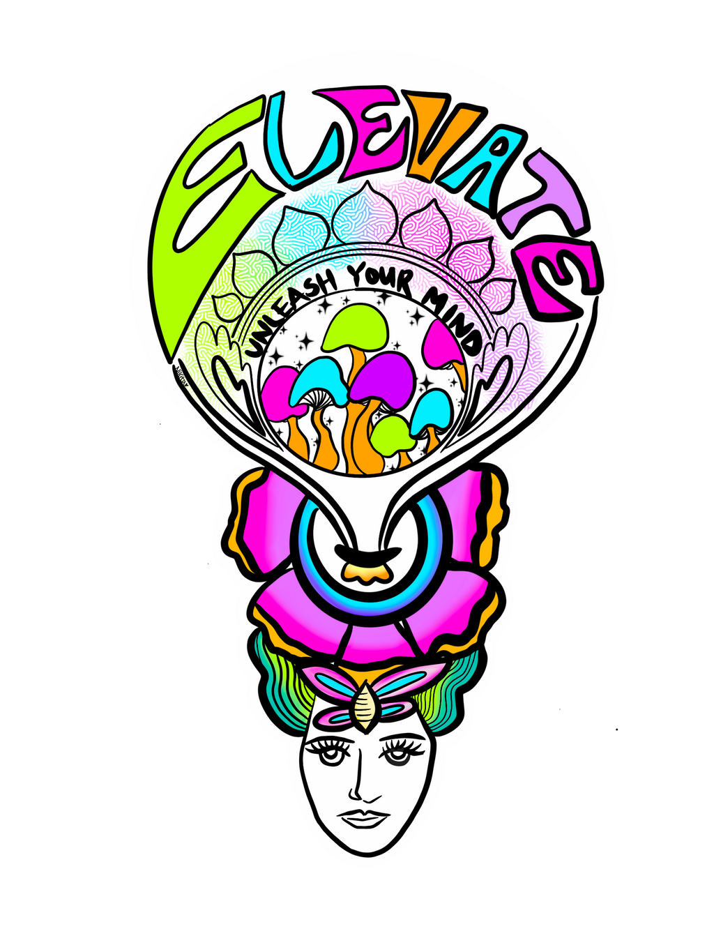 "Unleash Your Mind" Sticker