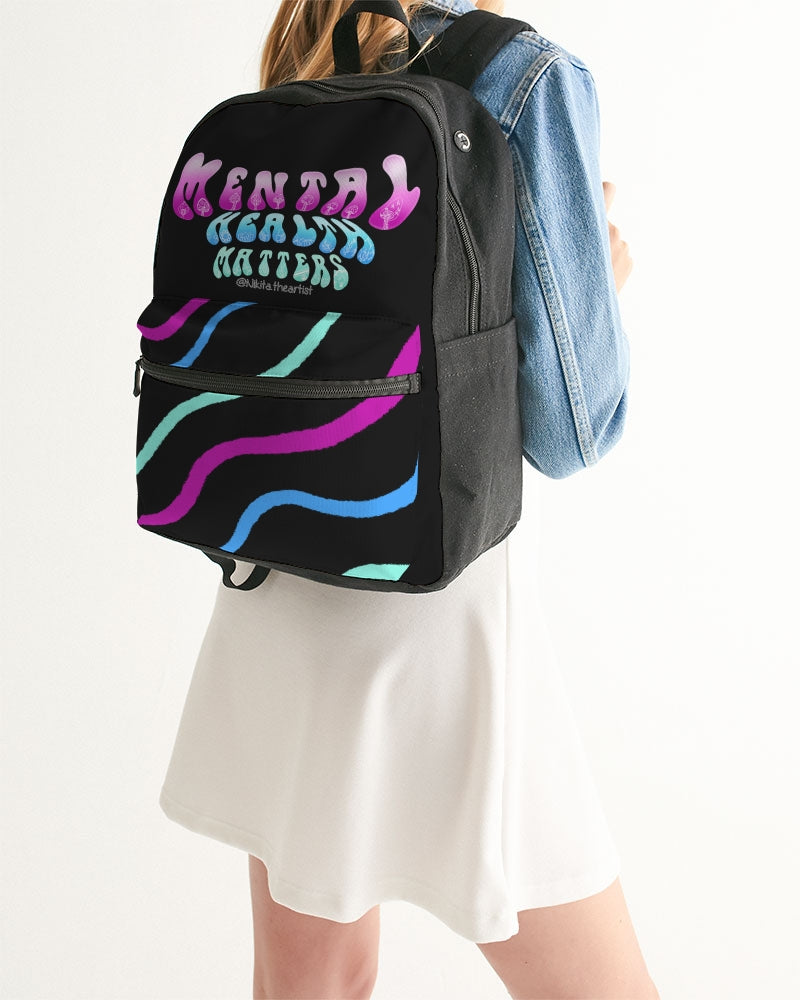 Mental Health Matters Small Canvas Backpack