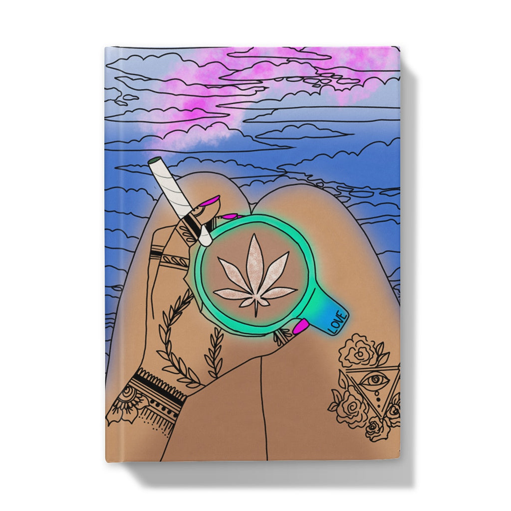 “Cannabis y Cafecito” Hardback Sketchbook/Journal