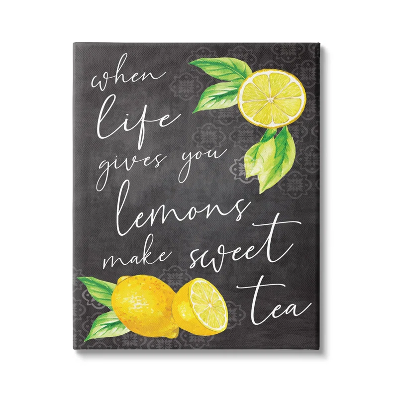 When Life Hands You Lemons Framed Canvas