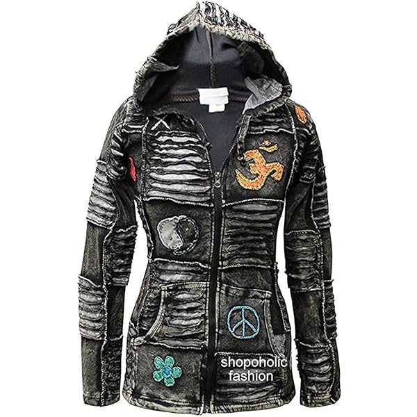 Henna Hands High Rise Cropped Hoodie