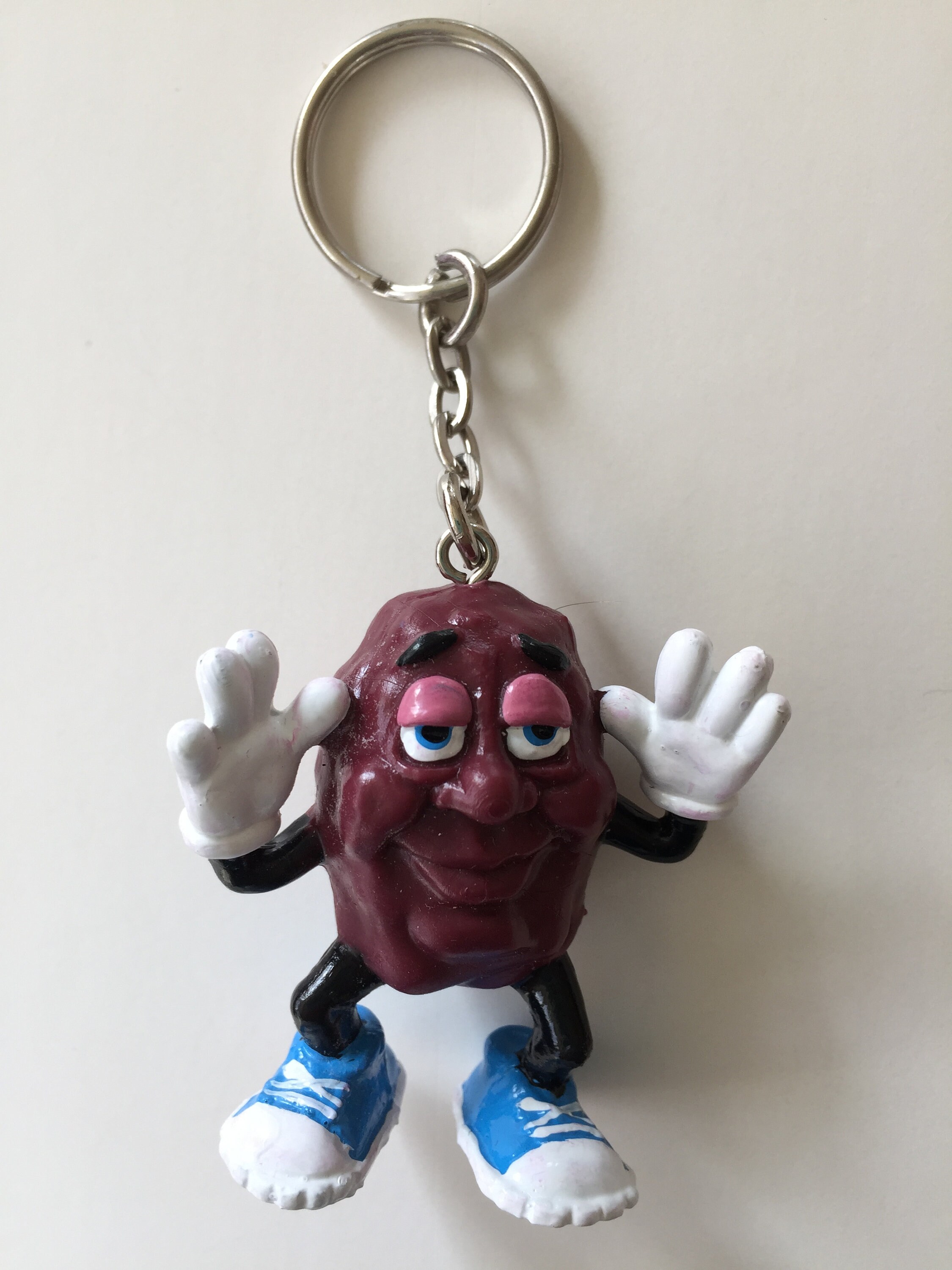 Vintage California Raisin Planter and Collectible Keychain